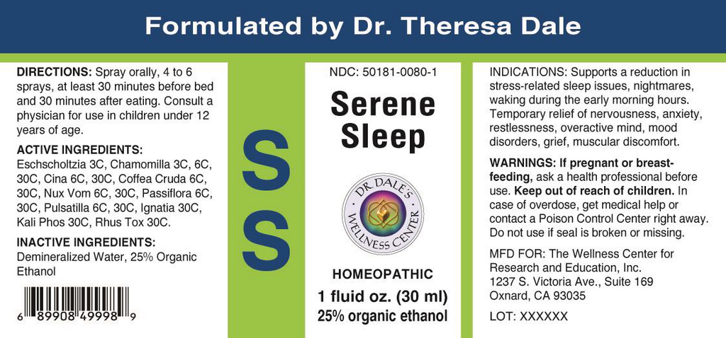 Serene Sleep - Dr. Dale Wellness Retail